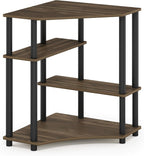 Turn-N-Tube Toolless Corner Baker Racks, Desk, Columbia Walnut
