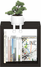 Floating Shelves for Wall, Thick Cube Wall Shelf, Dark Oak