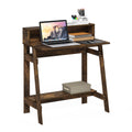 Simplistic A Frame Computer Desk, Black/French Oak Grey