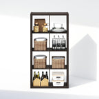 Cubic Extra Thick 8-Cube Closet Organizers and Storage, Dark Oak