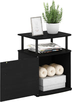Jaya End Table, One, Black Wood