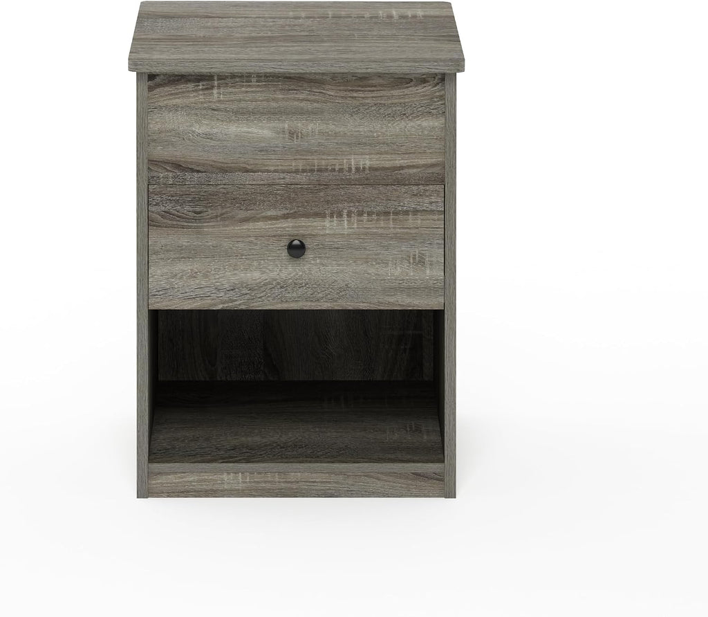 Jensen Lift-Top Night Stand with Drawer, French Oak Grey