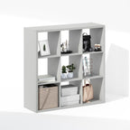 Cubic Extra Thick 9-Cube Closet Organizers and Storage, Light Grey