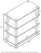 Turn-S-Tube Toolless 4-Tier Shoe Rack, Shoe Organizer, Espresso