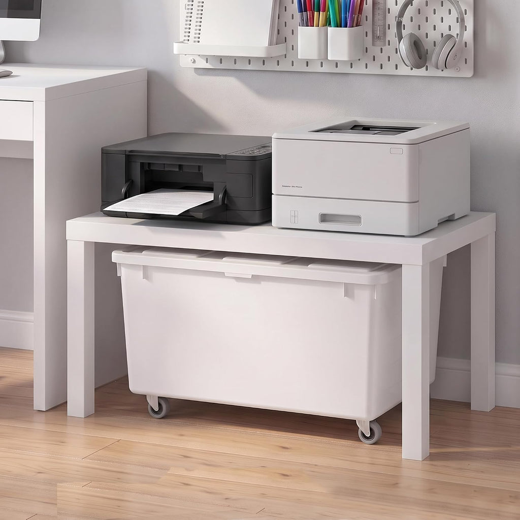 CLASSIC Coffee Table, Modern Rectangle Printer Stand, White