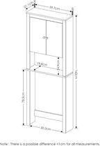 Indo Double Door Bath Cabinet, Espresso