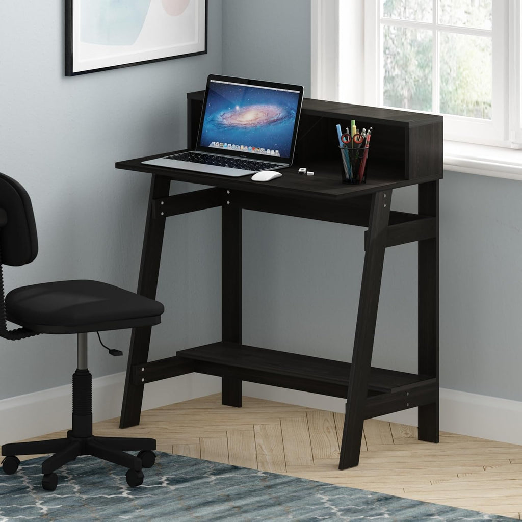 Simplistic 31-Inch Compact Computer Desk, Black Espresso