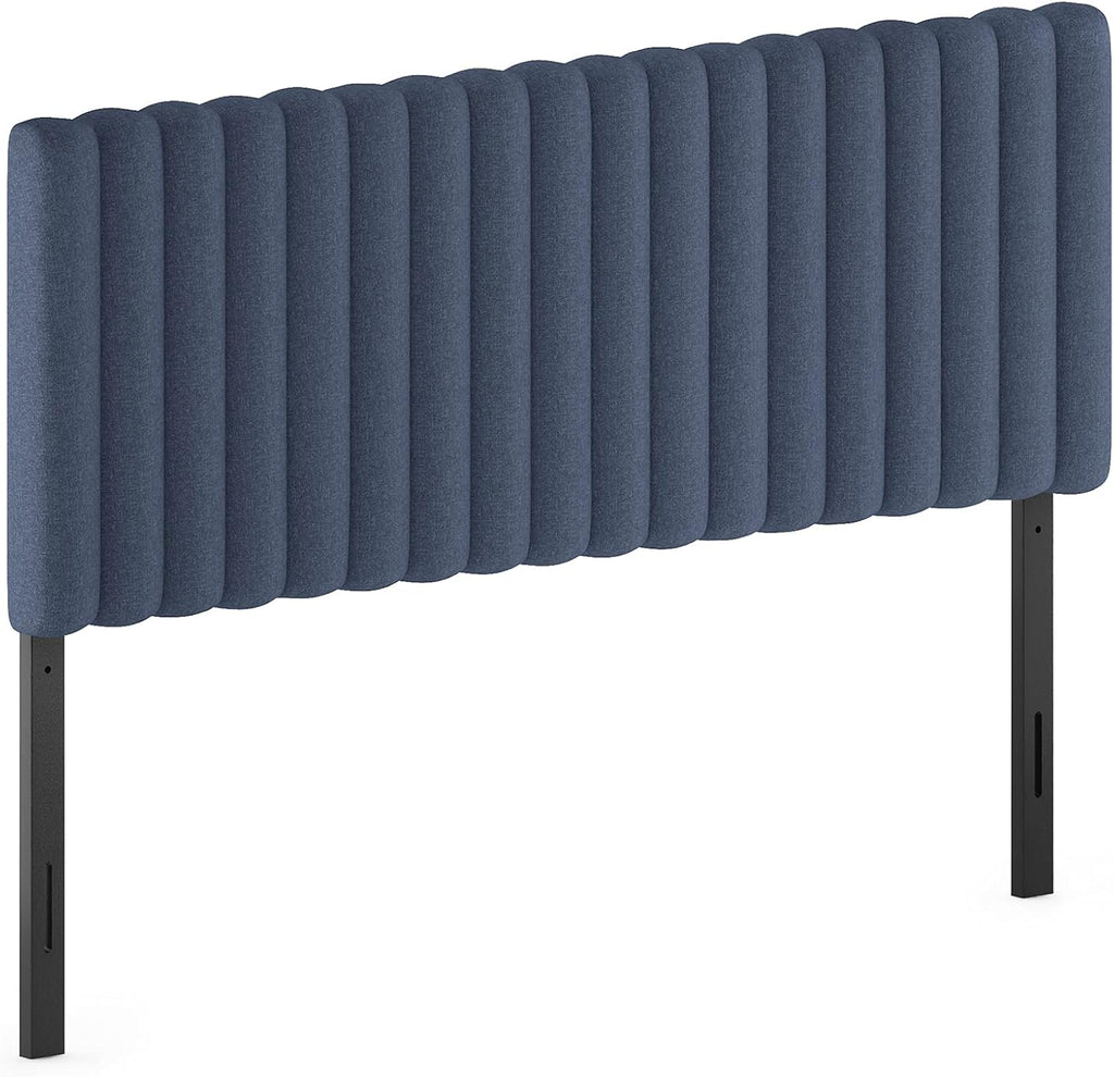 Roanne Upholstered Tufted Headboard, Denim, Queen