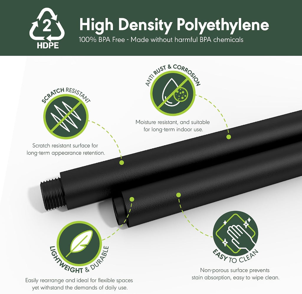 Turn-N-Tube Toolless 3-Tier Side Table Set of 2, Brown Walnut
