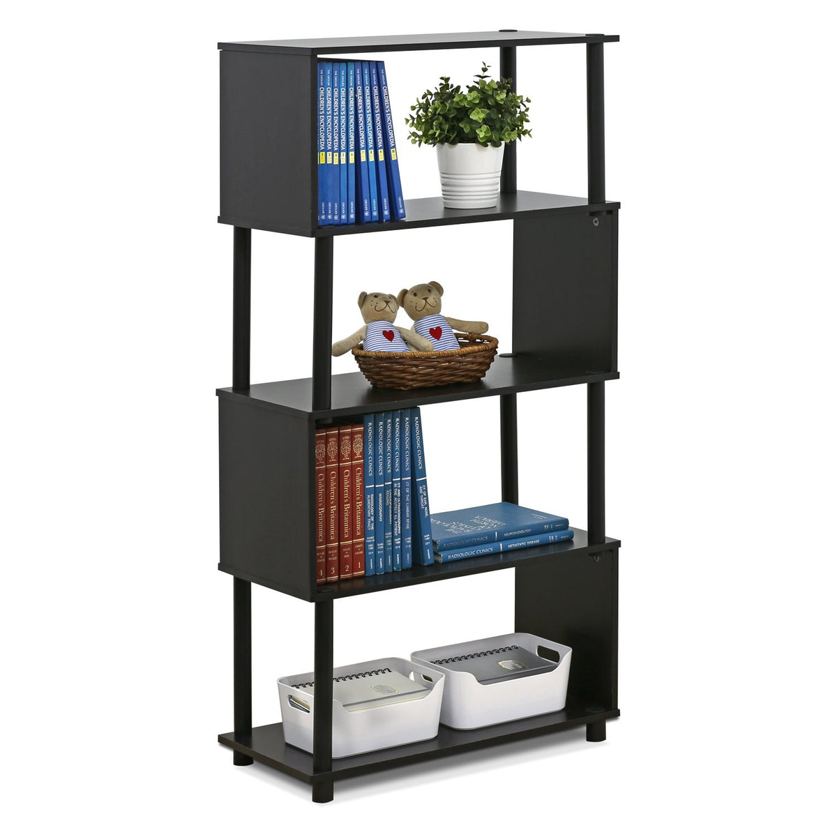 5-Tier Flexi Rack, Espresso