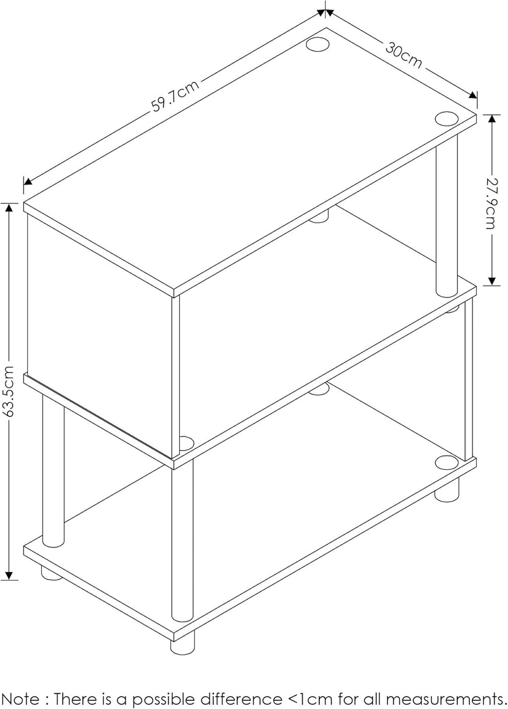 3-Tier Flexi Rack, Espresso