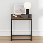 CAMNUS Night Stand, Metal Frame Nightstand, Toolless Side Table, End Table, Bedside Table, for Living Room, Bedroom, Columbia Walnut