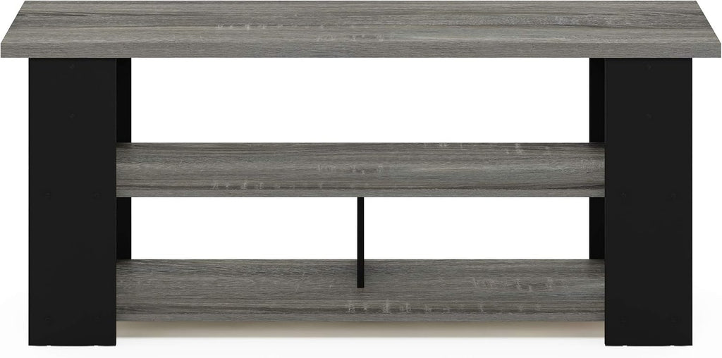 JAYA TV Stand, French Oak Grey/Black
