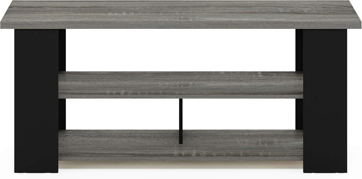 JAYA TV Stand, French Oak Grey/Black