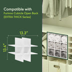 Cubicle Cube Insert, 9-Compartment Cube Organizer, Fits into Extra Thick Cubes, for Organizers and Storage, White (Does not fit IKEA Kallax Shelving)