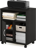 ECON 3-Tier Under Desk Printer Stand with Wheels, Espresso
