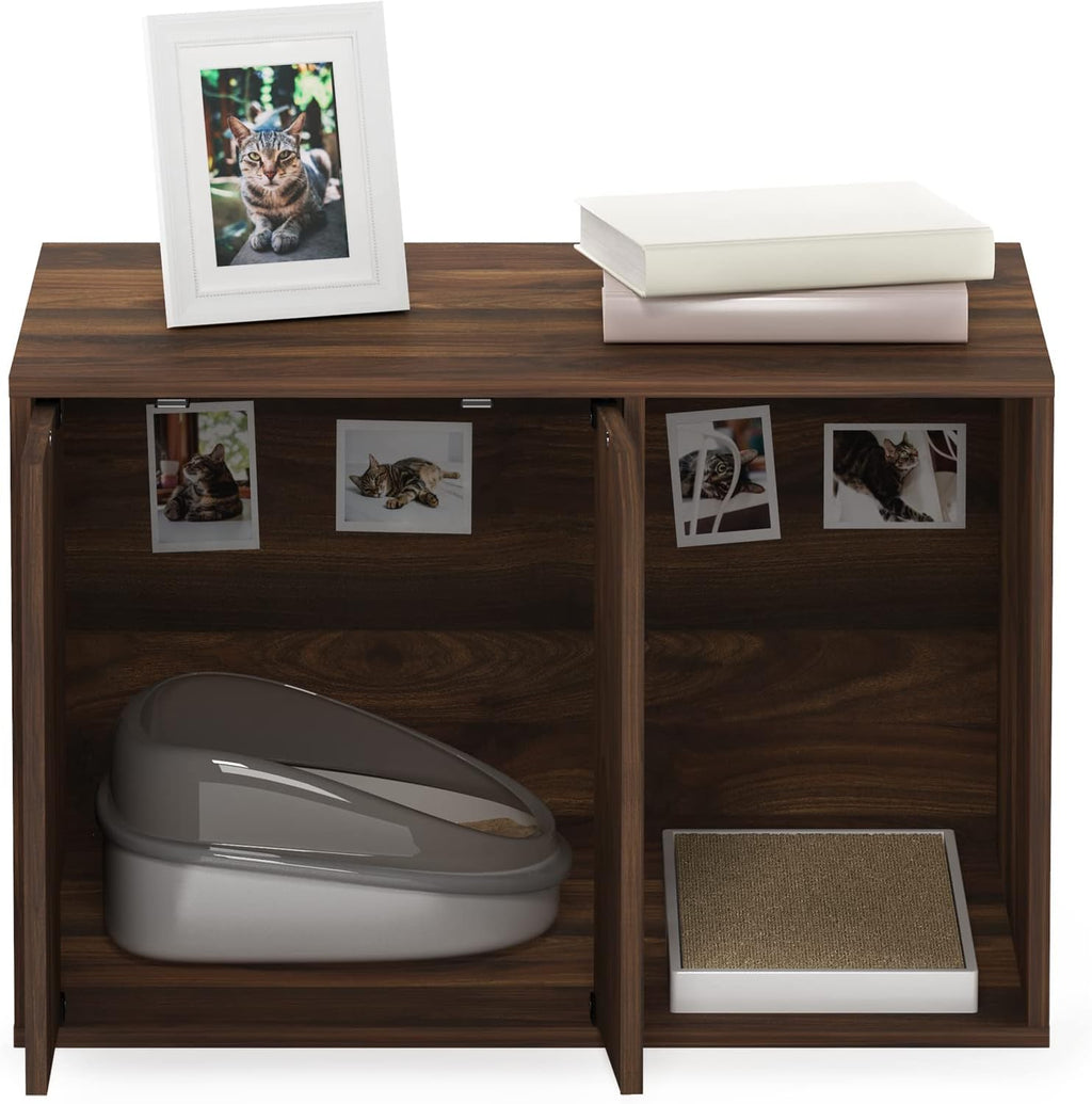 Peli Litter Box Enclosure, Small, Columbia Walnut