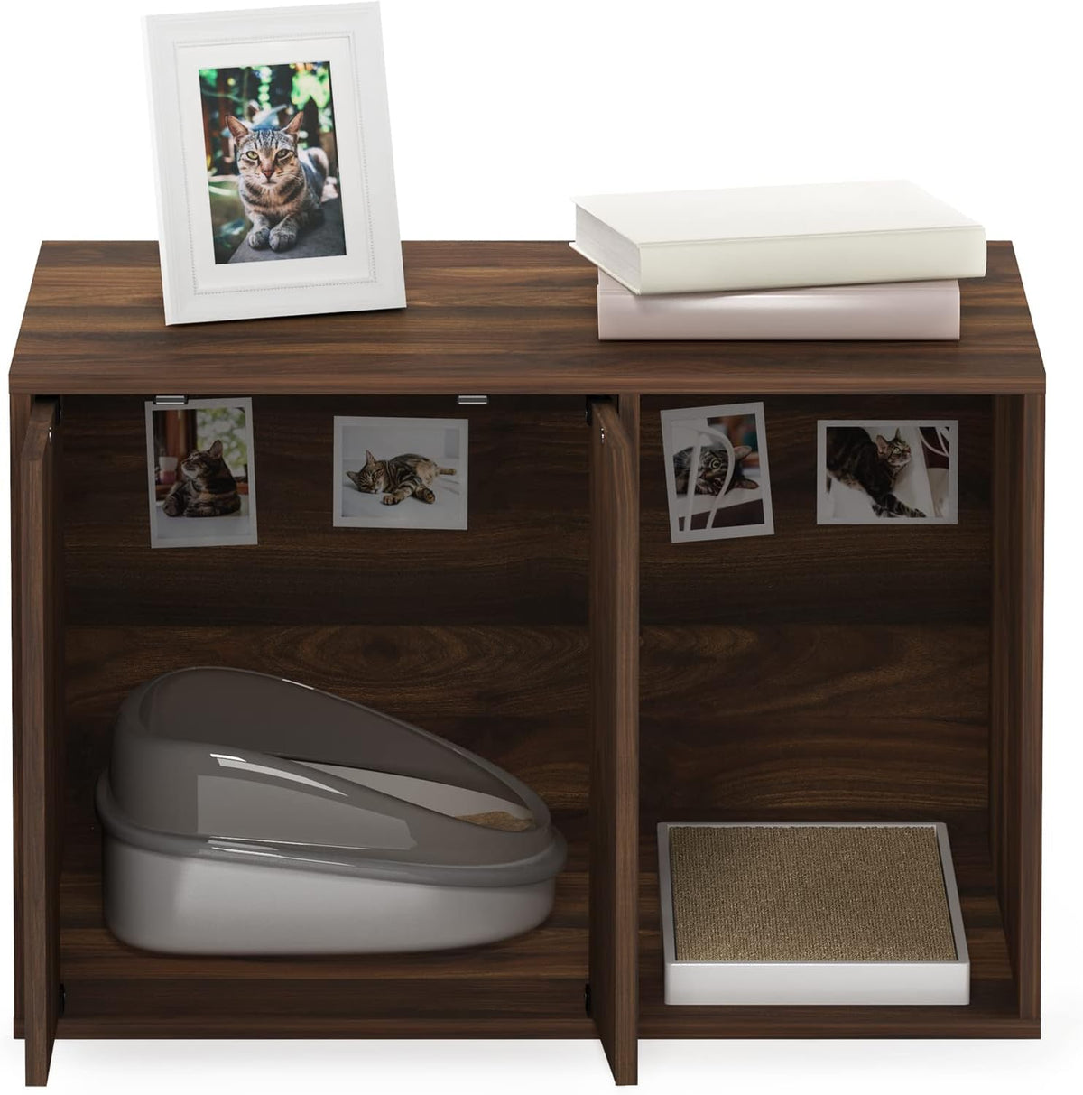 Peli Litter Box Enclosure, Small, Columbia Walnut