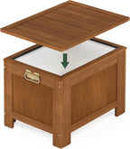 Hardwood Outdoor Cooler Storage, Porch