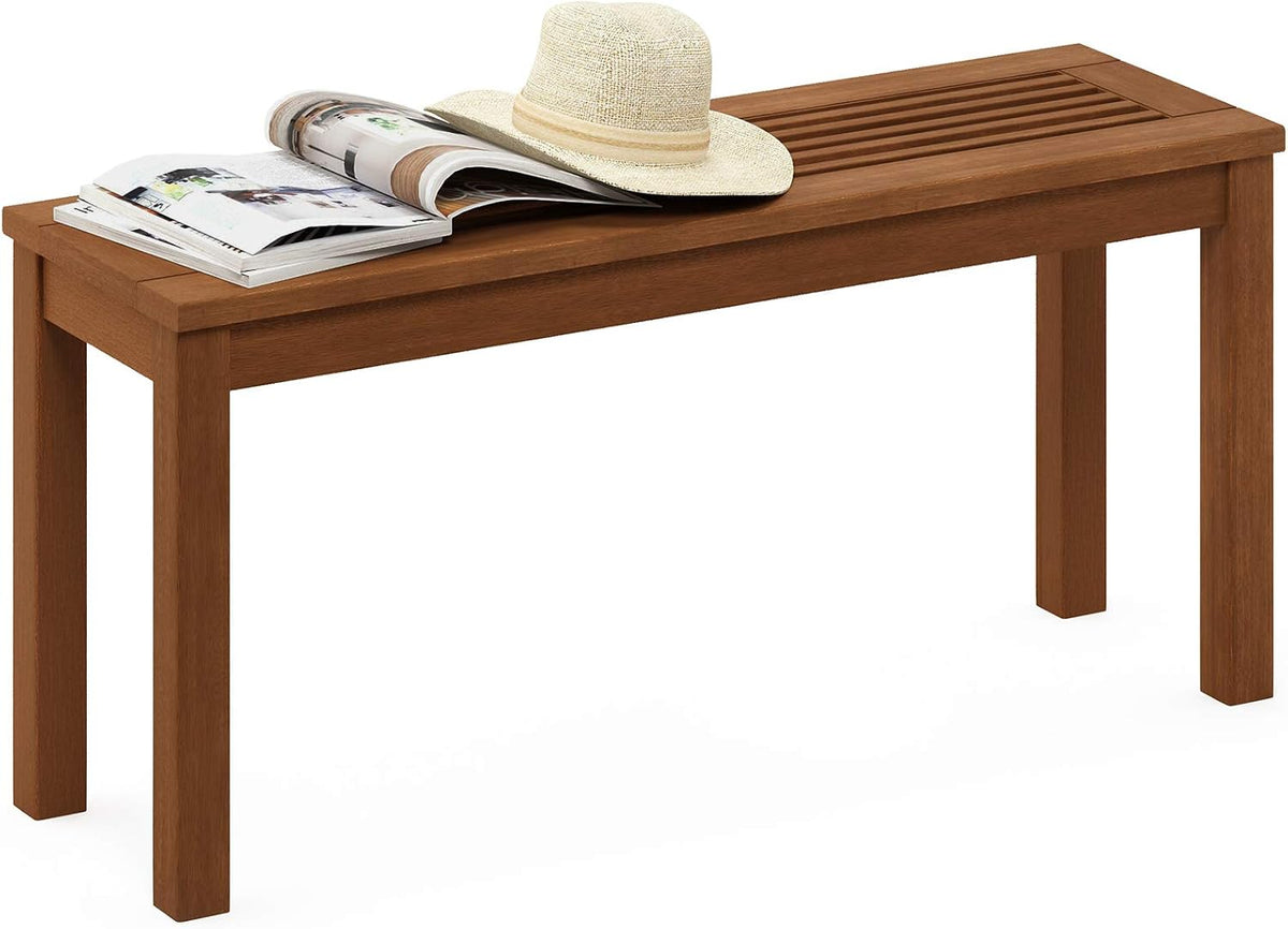 TIOMAN Outdoor Bench, Promo Backless Garden Bench, for Patio, Garden, Porch, 12 x 39 x 19, Natural