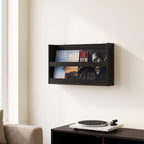 Hermite Rectangular Floating Shelves for Wall, Black Espresso
