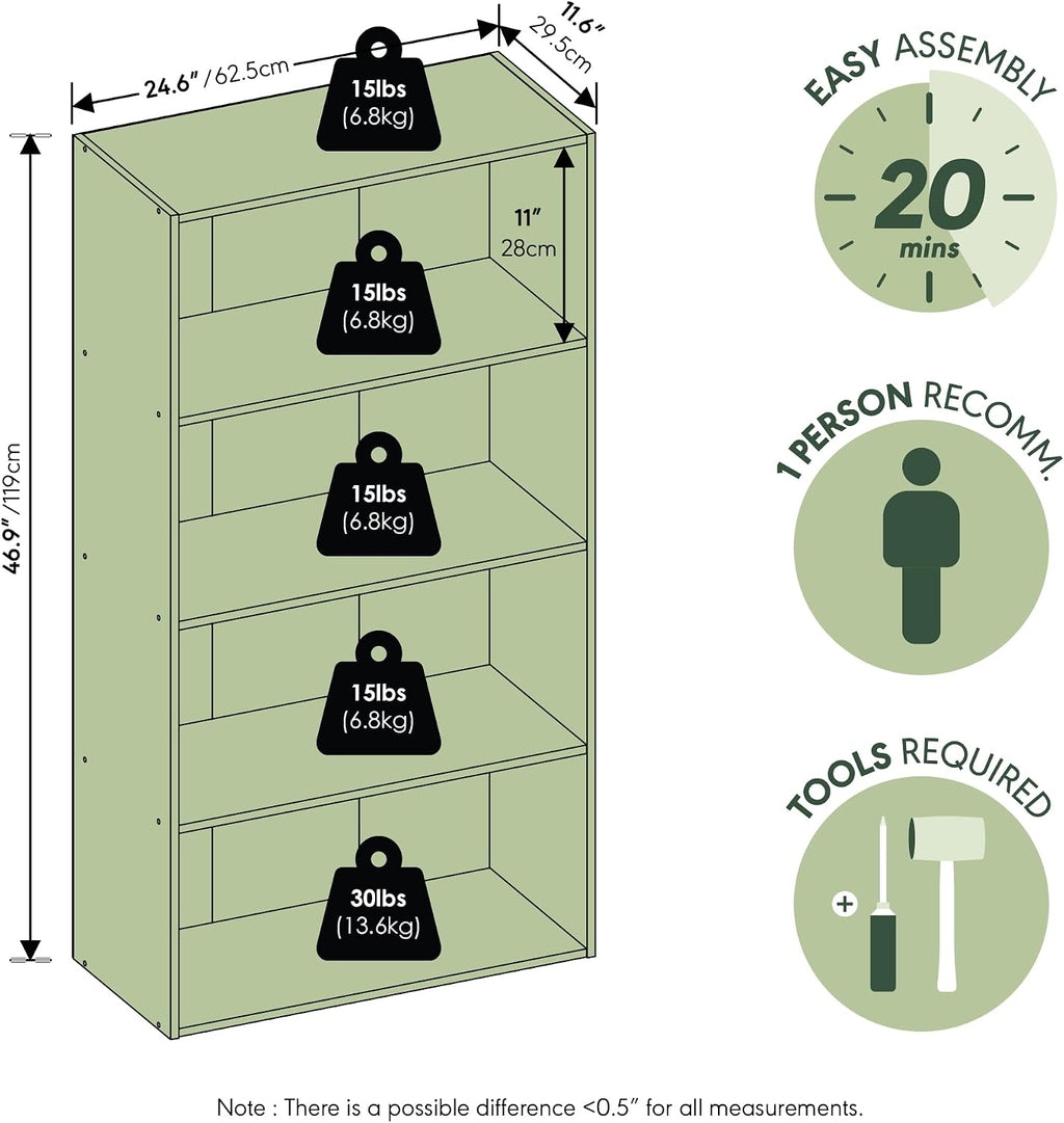 Reed Closet Organizers and Storage, 4-Tier Organizer, Amber Pine