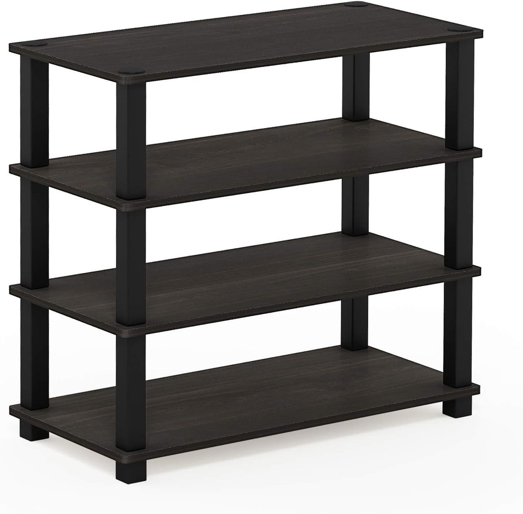 Turn-S-Tube Toolless 4-Tier Shoe Rack, Shoe Organizer, Espresso
