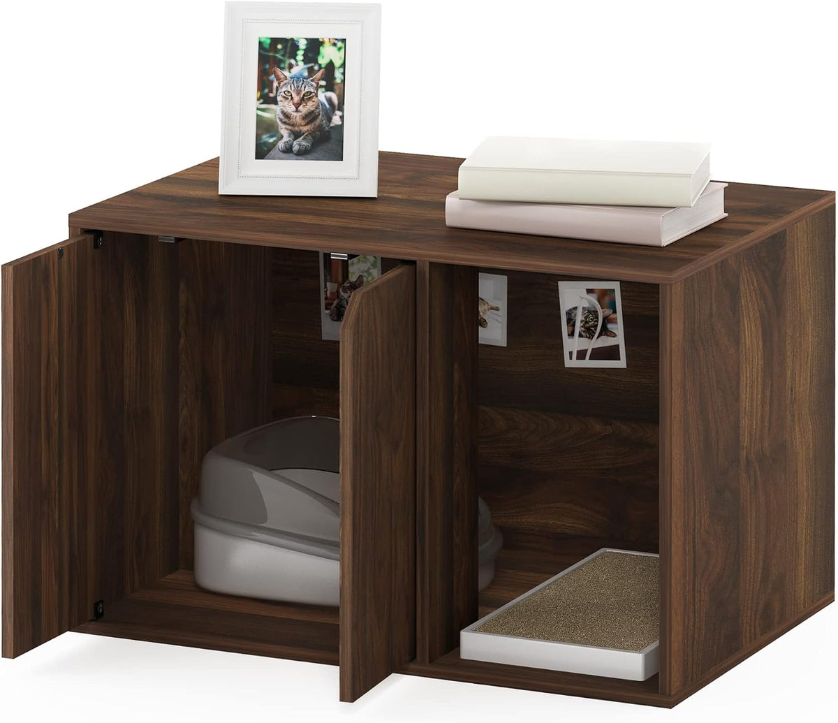 Peli Litter Box Enclosure, Small, Columbia Walnut