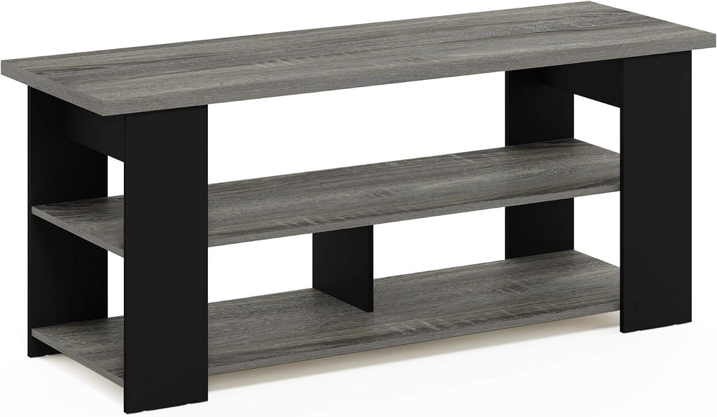 JAYA TV Stand, French Oak Grey/Black