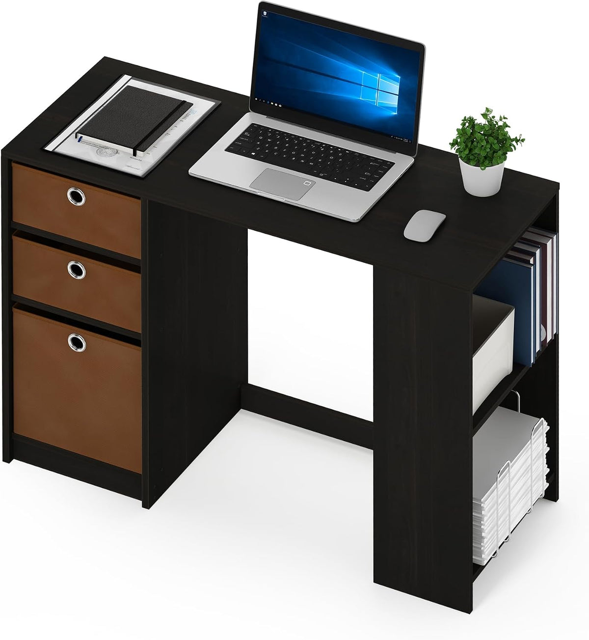Computer Study Writing Desk, Espresso, Model:15110EXBR