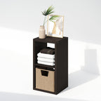 Cubic Extra Thick 2-Cube Closet Organizers and Storage, Dark Oak