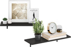 Rossi Set of 4 Floating Shelves for Wall, Espresso