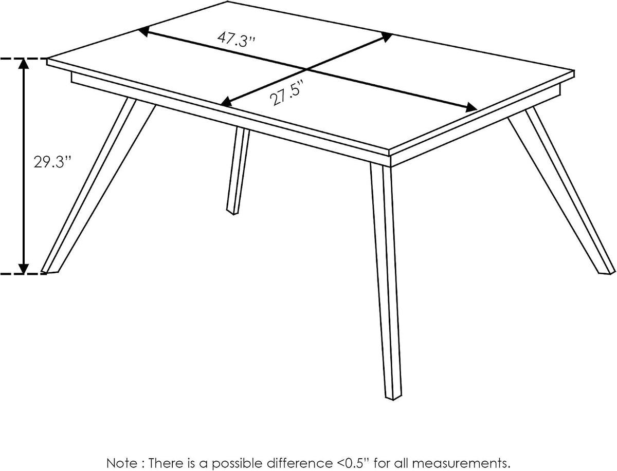 Redang Rectangular Indoor & Outdoor Smart Top Patio Dining Table/Patio Coffee Table/Small Patio Table/Picnic Table, Cement