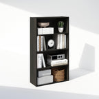 Simple Book Shelf, 4-Tier Bookshelf, Bookcase with Open Shelf, 9.4 x 23.6 x 41.7, for Living Room, Bedroom, Home Office, Espresso