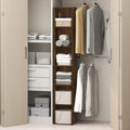 Reed Closet Organizers and Storage, 3-Tier Reversible Closet Shelves, Closet Organization Shelf, 9.7 x 23.7 x 31.5, for Bedroom, Closet, Plain White