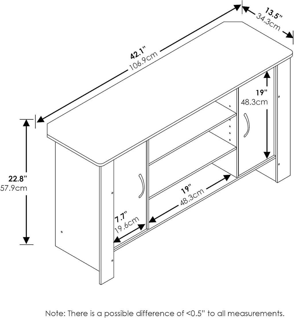 Econ TV Stand Entertainment Center, Espresso