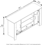Econ TV Stand Entertainment Center, Espresso