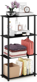 Turn-N-Tube Toolless 4-Tier Storage Shelves, Americano