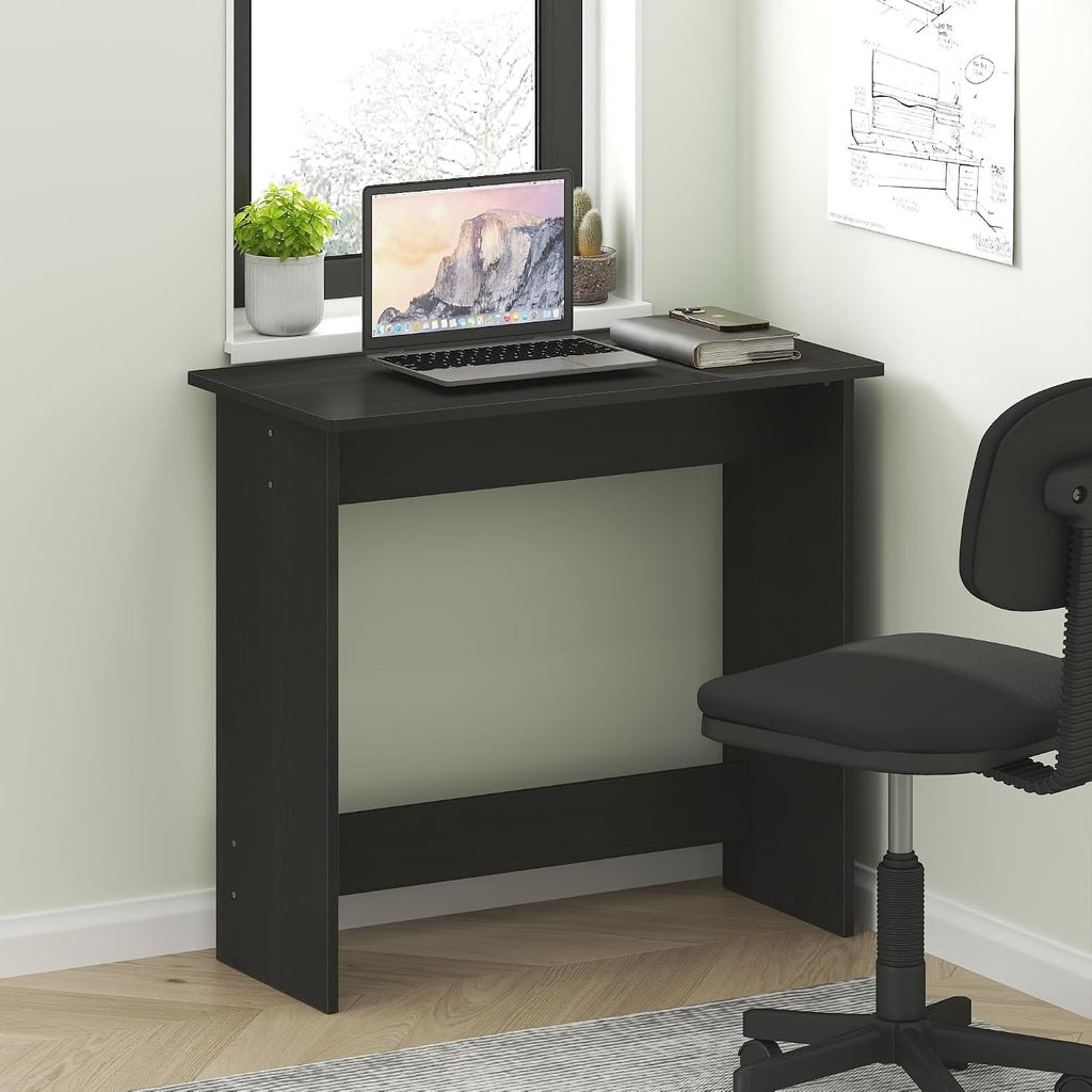 GO GREEN Desk, 31.5" Wide Gaming Desk with 2 Side Shelves and Storage Bins, Computer Desk, Office Desk for Home Office, Study Room, Dorm, Bedroom, Black