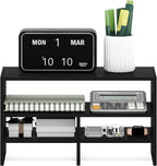 Hermite Desk Top Organizing Shelf Bookcase, Espresso
