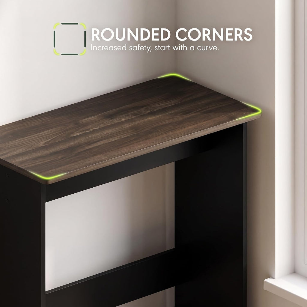 Simplistic Study Table, Columbia Walnut