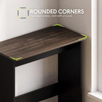 Simplistic Study Table, Columbia Walnut
