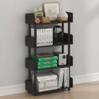Turn-N-Tube Book Shelf, 4-Tier Bookshelf, Bookcases, Espresso