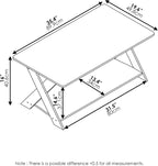 Modern Simplistic Coffee Table, Espresso