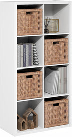 Cubicle 8-Cube Book Shelf, Bookshelf, Bookcase, White