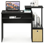 Econ 40-Inch Wide Computer Desk with Keyboard Tray, Classic Black