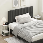 Simplistic Set of 2 Toolless 2-Tier Night Stand, White