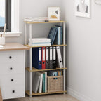 Turn-N-Tube Toolless 4-Tier Storage Shelves, Beech
