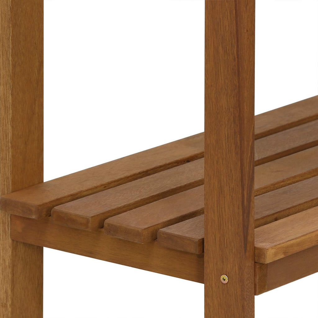 Tioman Outdoor Potting Bench with Storage Shelf, Natural