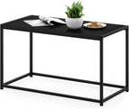CAMNUS Metal Frame Modern Coffee Table, Americano